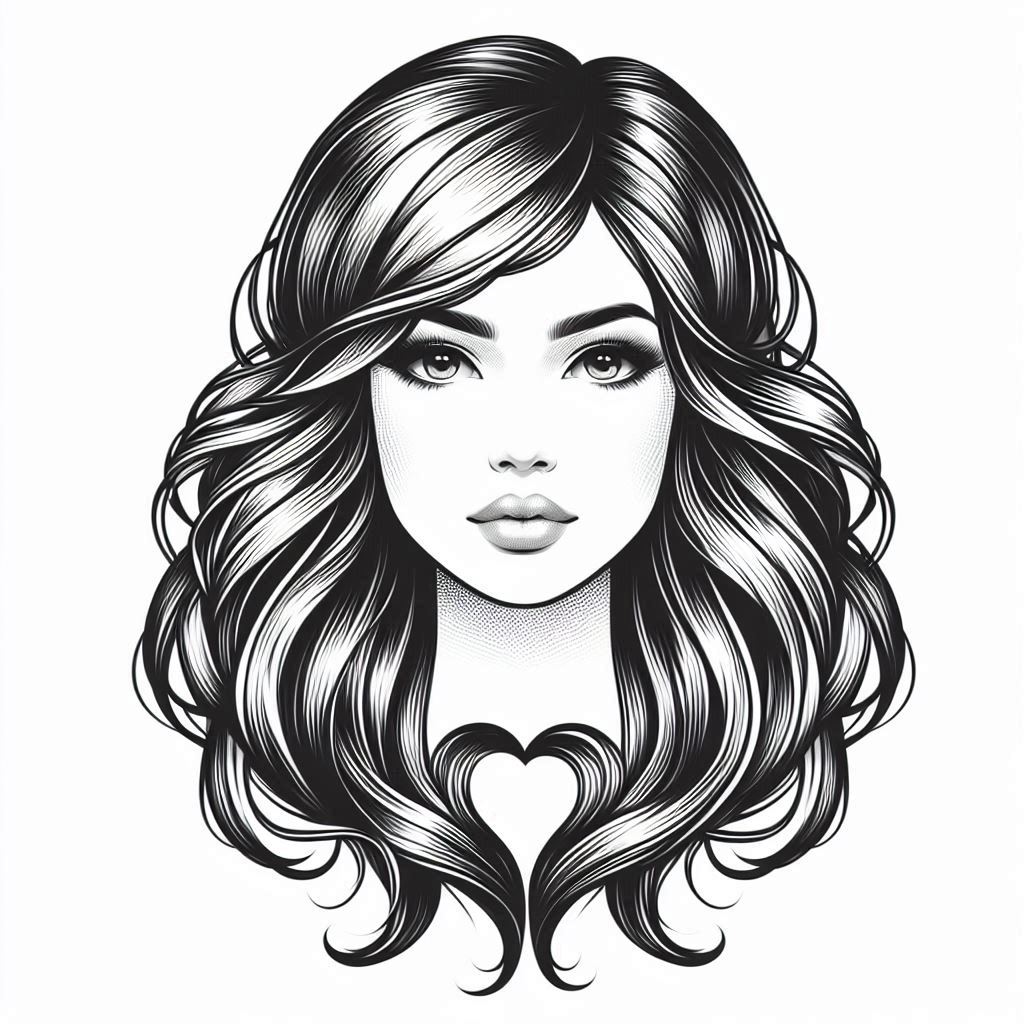 heart face shape hairstyle