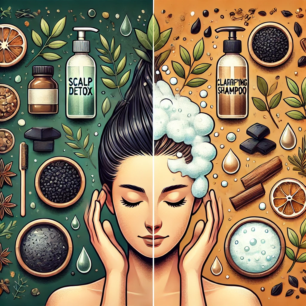 scalp detox vs clarifying shampoo