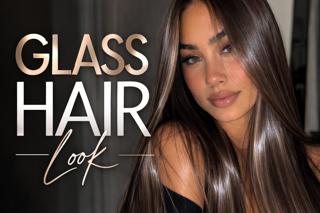 glass hair look