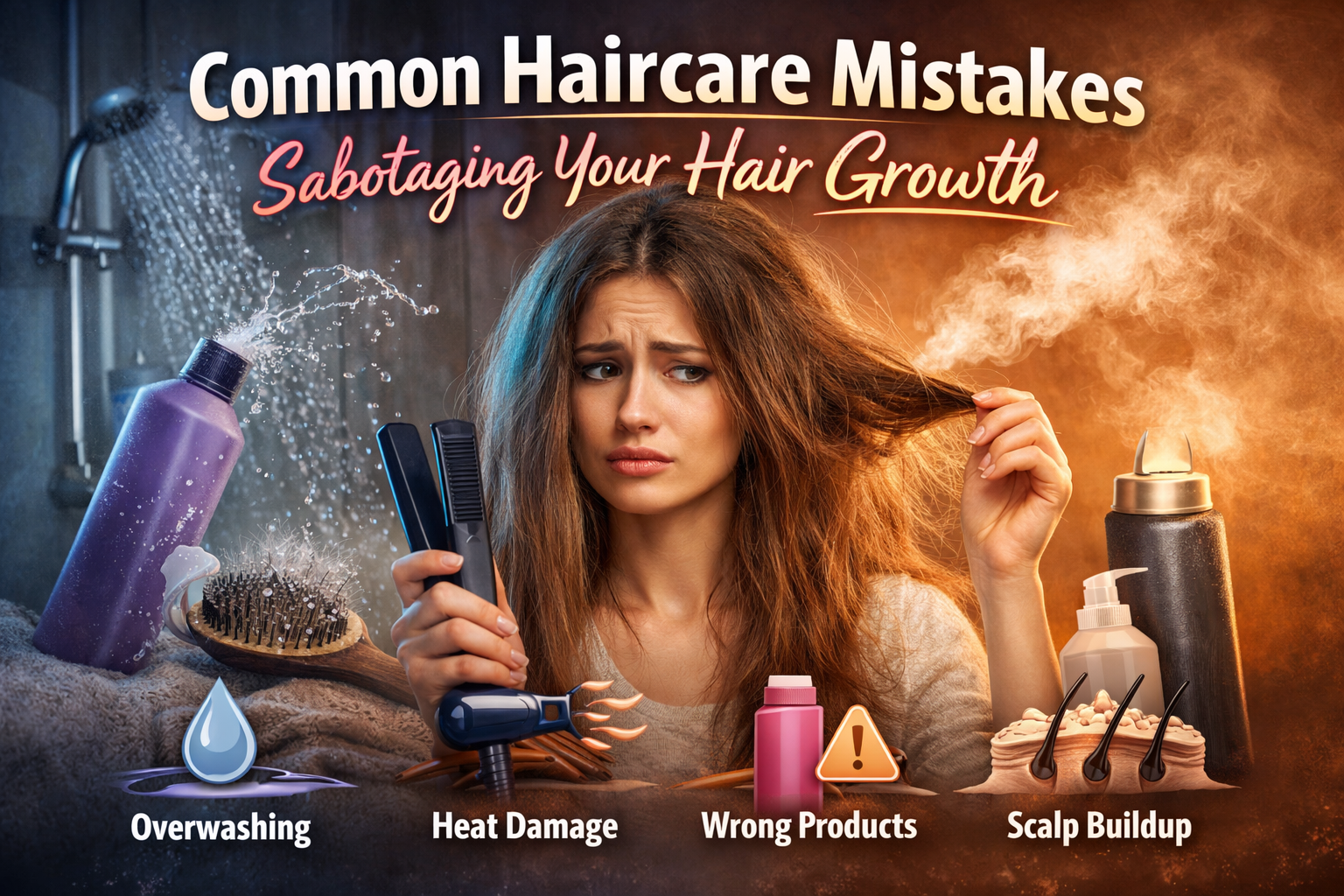 common hair care mistakes
