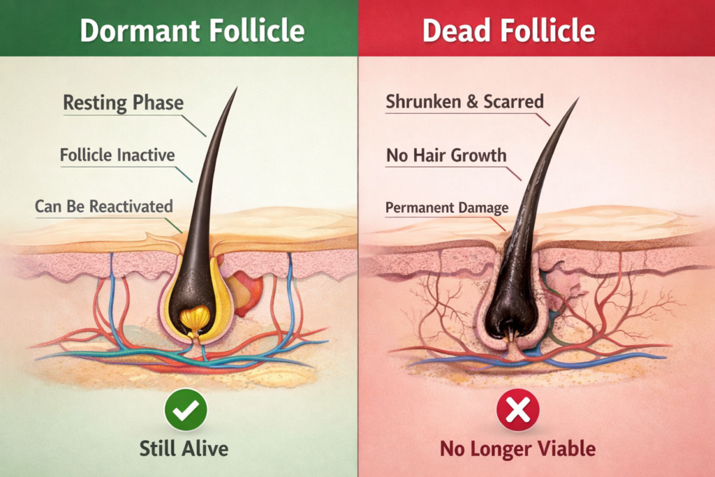 dormant vs dead follicle 1