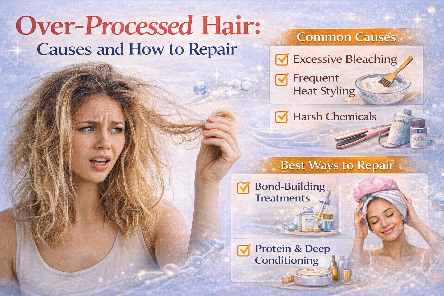 over-processed hair