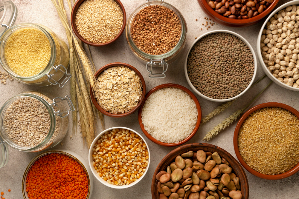 whole grains help with hair follicle function